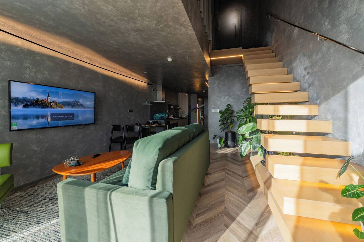 Perhehuone, 2 makuuhuonetta, lisärakennuksessa (Deluxe) | Oleskelualue