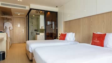 Habitació amb dos llits individuals Premier | 1 dormitori, minibar, caixa forta a l'habitació i escriptori