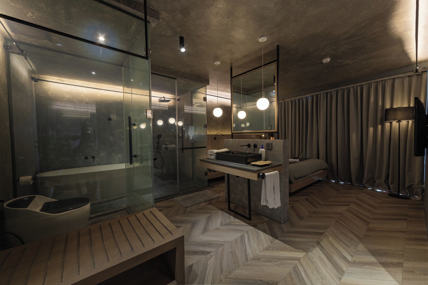 Family Room, 2 Bedrooms, Annex Building (Deluxe) | Bilik Mandi | Kelengkapan dandanan diri percuma, pengering rambut, jubah mandi 