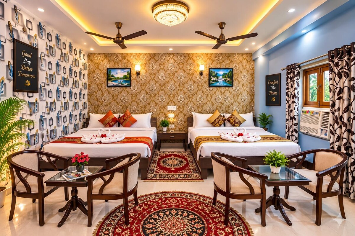 Family Double Room, Smoking, Hill View | 1 bedroom, in-room safe, desk, soundproofing