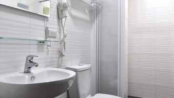 Free toiletries, hair dryer, slippers, towels