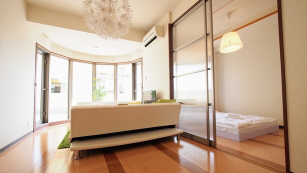 Apartment | Living room | Flat-screen TV - Family Stay DOTONBORI II PH140 (Osaka)