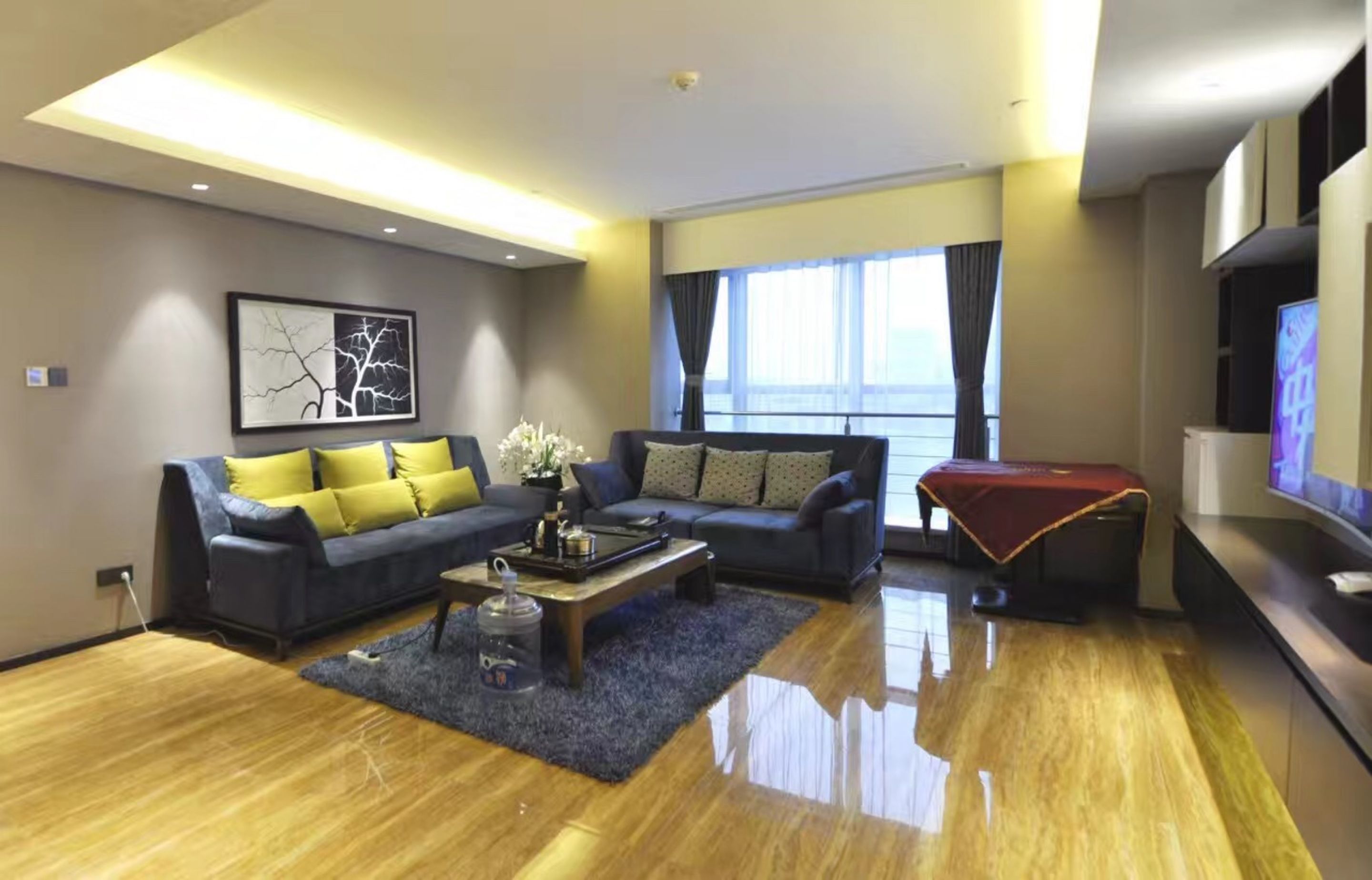executive suite | living area | tv