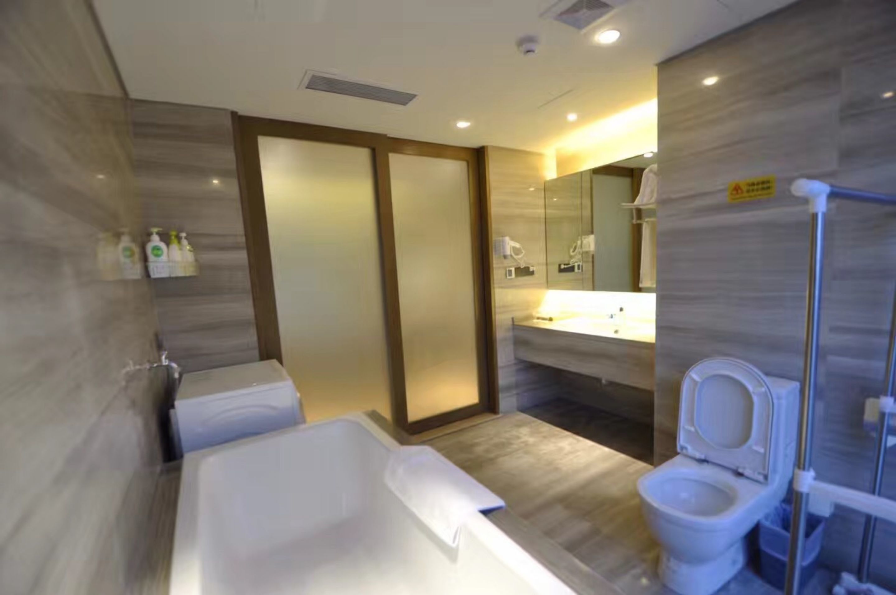 executive suite | bathroom | shower, rainfall showerhead, free toiletries, hair dryer