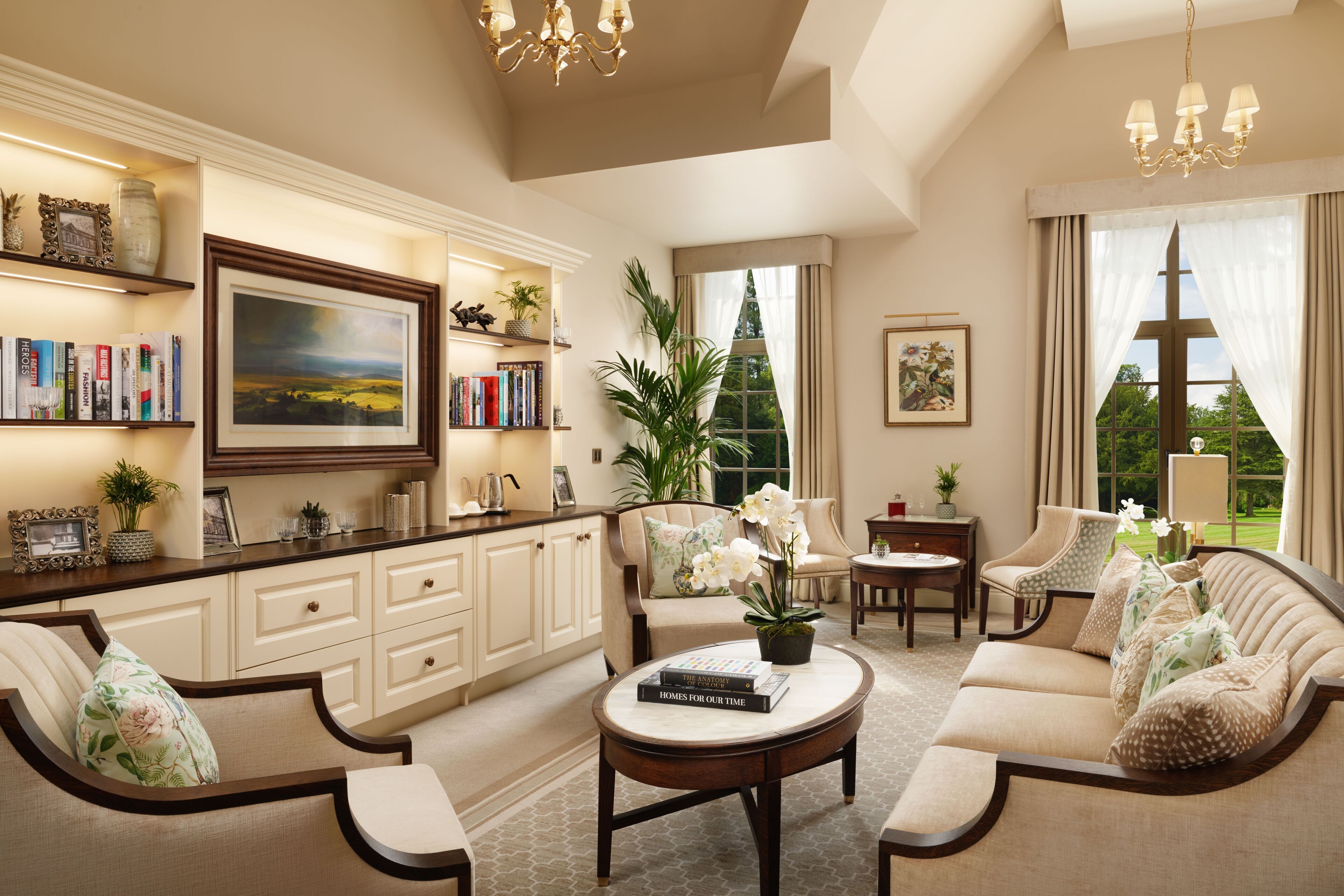 superior double room | living area | flat-screen tv