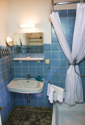 Free toiletries, hair dryer, towels, toilet paper