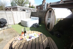 Utendørs boblebad