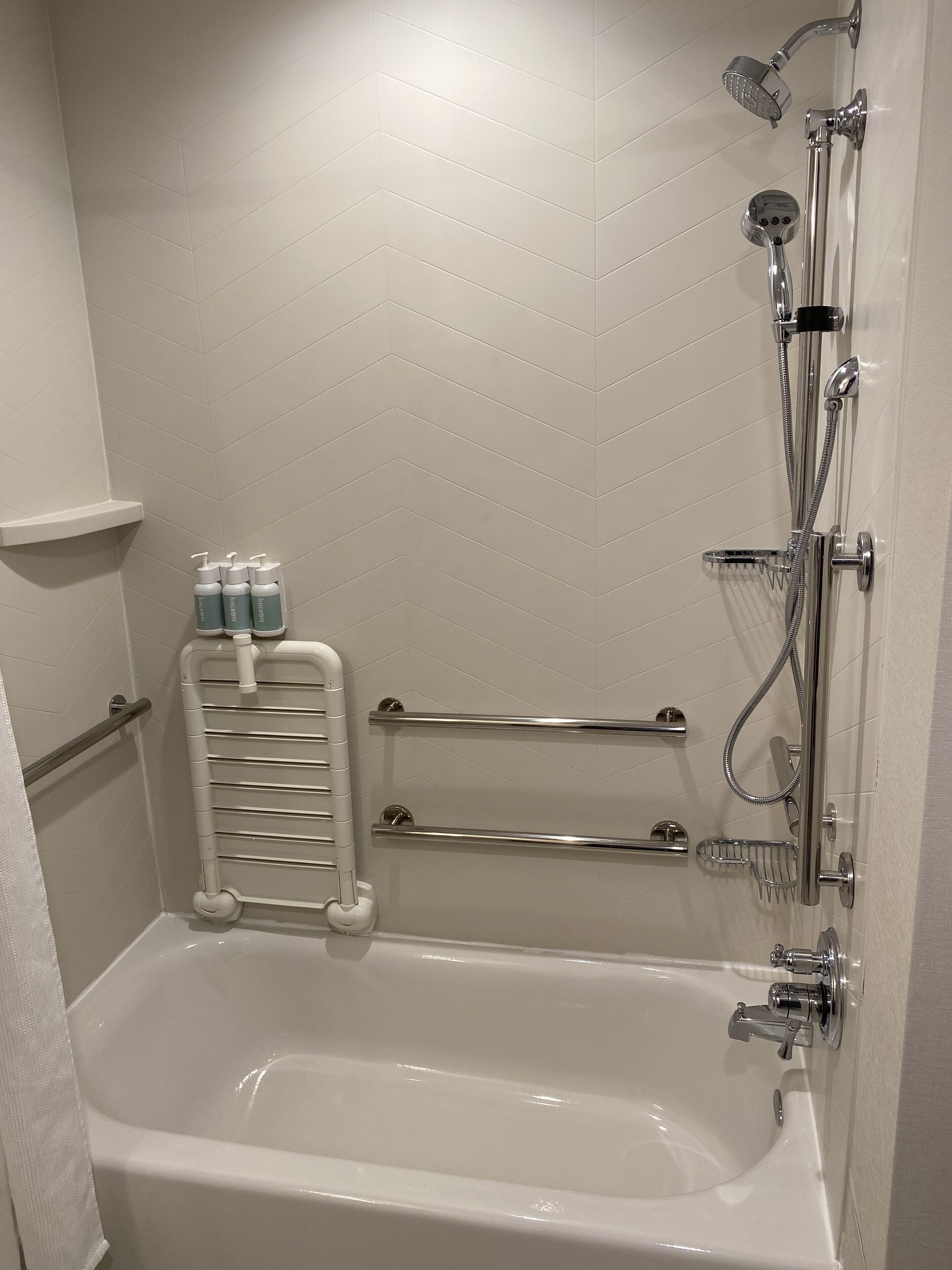room, 2 queen beds (mobility/hearing accessible, tub) | bathroom | free toiletries, hair dryer, towels