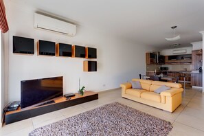 Apartment, 1 Bedroom | Living area | TV - Fabulous Apartment With Pool, Upmarket Area (Sliema)