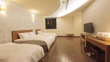 Down comforters, desk, WiFi (free)