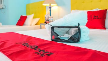 Desk, WiFi (free), bed sheets