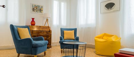 Deluxe-Apartment, 1 Schlafzimmer | Wohnzimmer