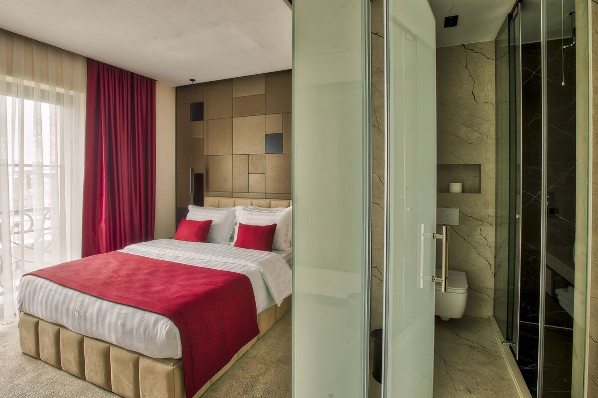 In-room safe, desk, blackout curtains, soundproofing