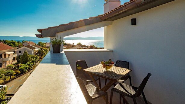 Apartment, 2 Bedrooms, Sea View | Balcony - Apartments Sunset (Omisalj)