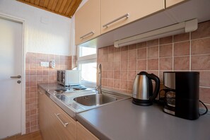 Apartment, 2 Bedrooms, Balcony | Private kitchen | Fridge, stovetop, coffee/tea maker, electric kettle - Apartments Sunset (Omisalj)