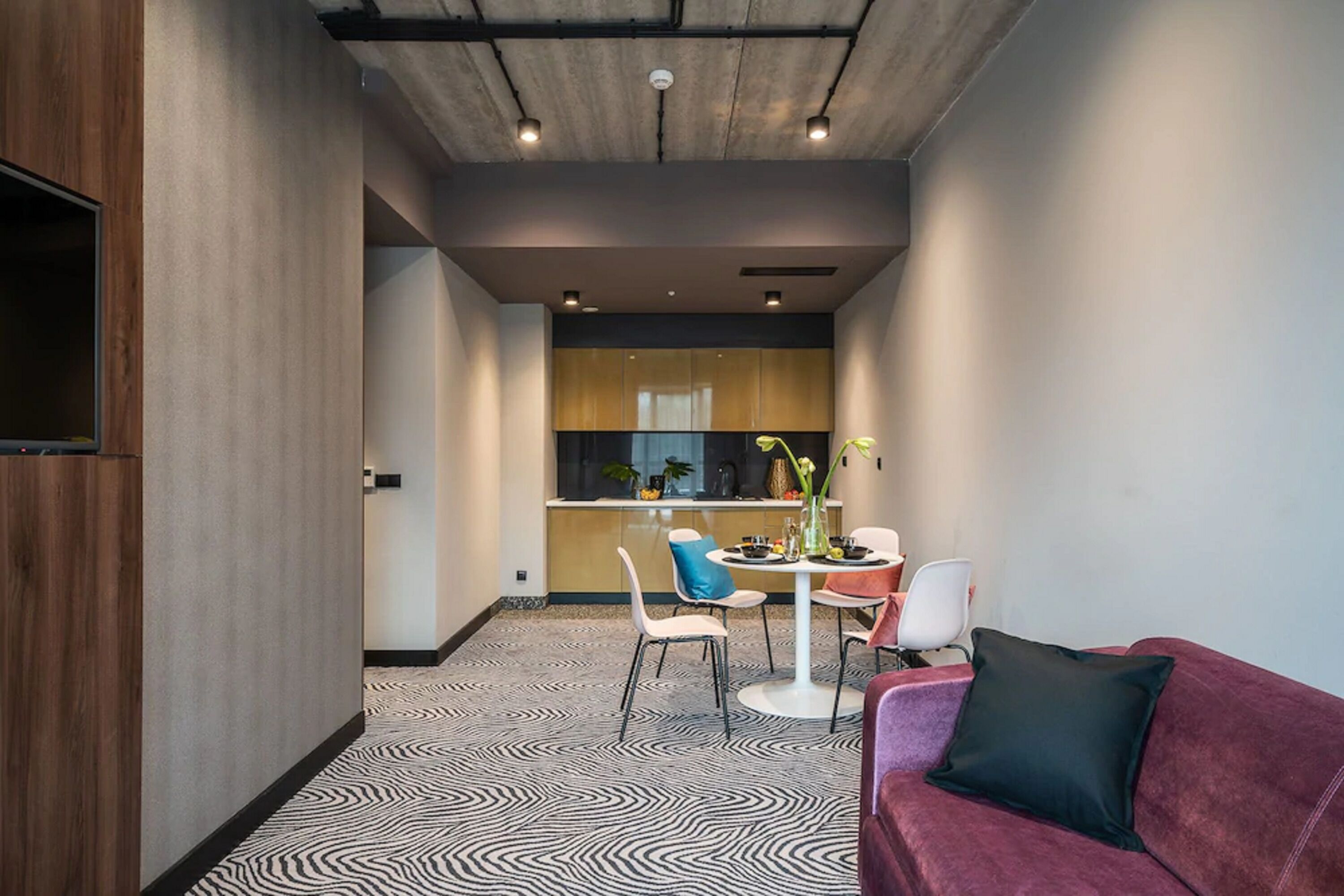Appartement Deluxe | Coin cuisine privé | Réfrigérateur, cafetière/bouilloire, bouilloire électrique
