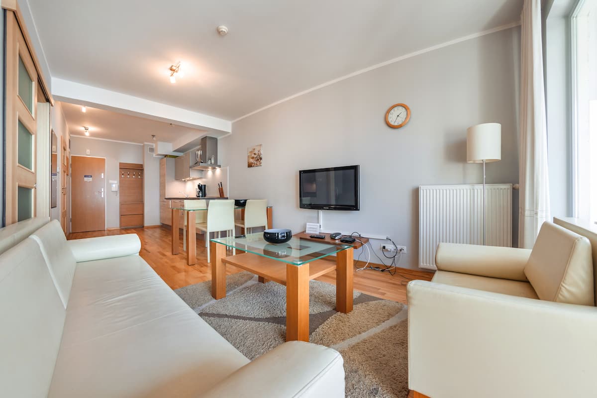 Apartamento (410) | 1 quarto, ferros/tábuas de passar roupa, roupa de cama