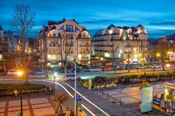 Front of property – evening/night