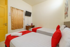 Zweibettzimmer | Schreibtisch, kostenloses WLAN, Bettwäsche