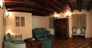 Suite, 1 Double Bed (High Class with own entrance) | In-room safe, desk, blackout drapes, iron/ironing board