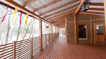 Chalet, 2 Doppelbetten, Nichtraucher | Bügeleisen/Bügelbrett, kostenloses WLAN, Bettwäsche