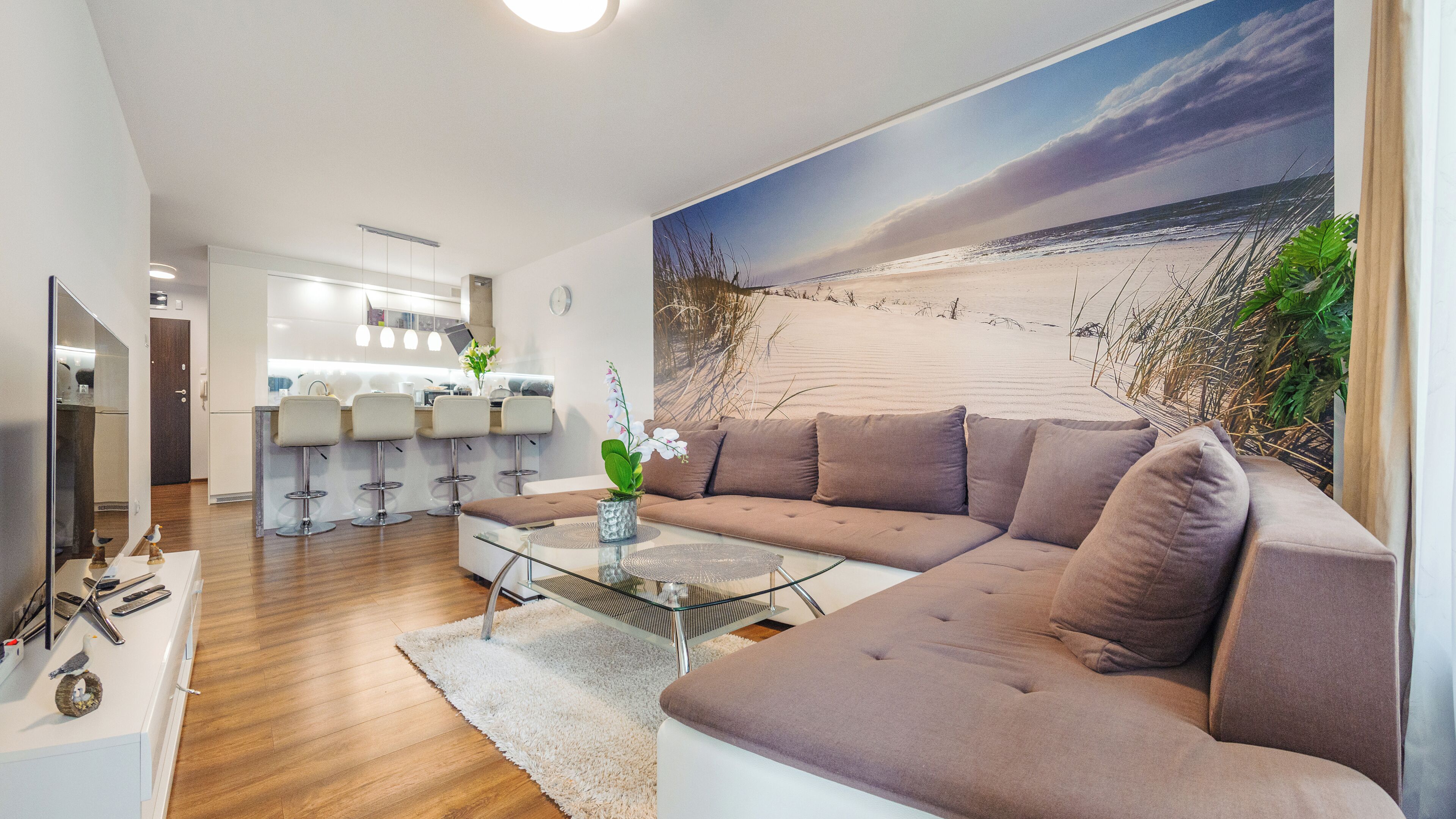Apartment (110 I) | Living area | Flat-screen TV