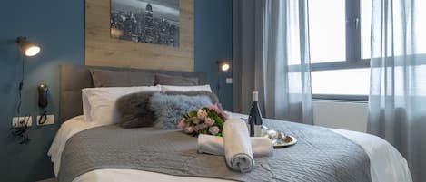 Classic Apartment, 1 Bedroom | 1 bedroom, blackout curtains, iron/ironing board, free WiFi