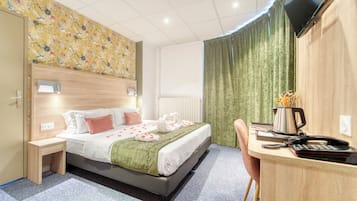 Chambres insonorisées, fer et planche à repasser, Wi-Fi gratuit
