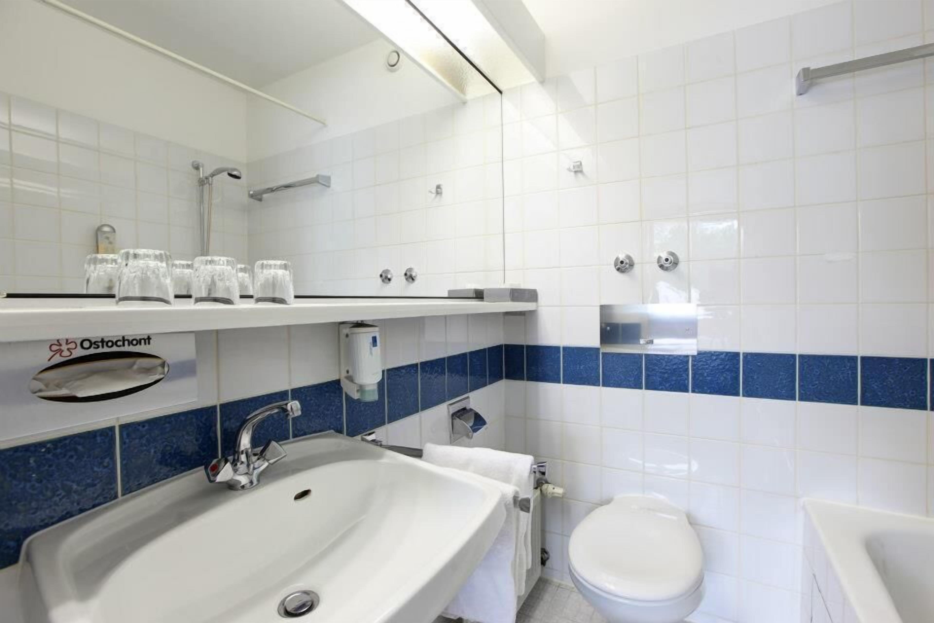 standard suite, accessible, private bathroom | bathroom | shower, free toiletries, hair dryer, towels