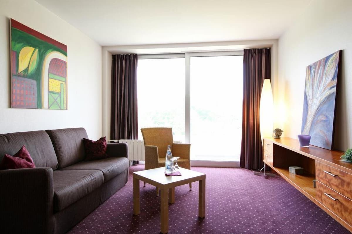 Standard Suite, Accessible, Private Bathroom | In-room safe, desk, travel crib, free WiFi
