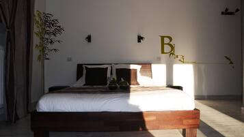 Individually decorated, individually furnished, desk, blackout curtains