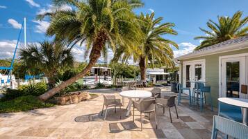 Outdoor wedding area