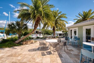 Outdoor wedding area