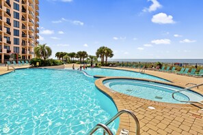 Indoor pool, outdoor pool