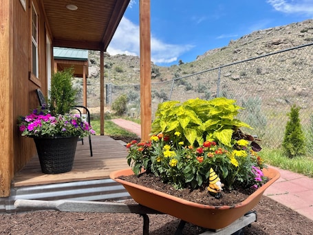 Property grounds. North Entrance Yellowstone Cabin