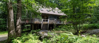 Peaceful woodsy retreat with stream and hiking on property / near Bethel Woods