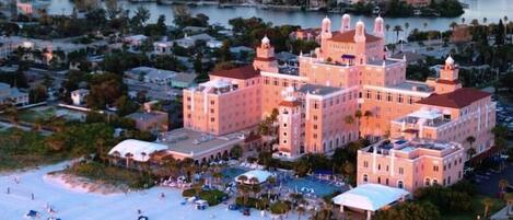 Sun-loungers, beach towels