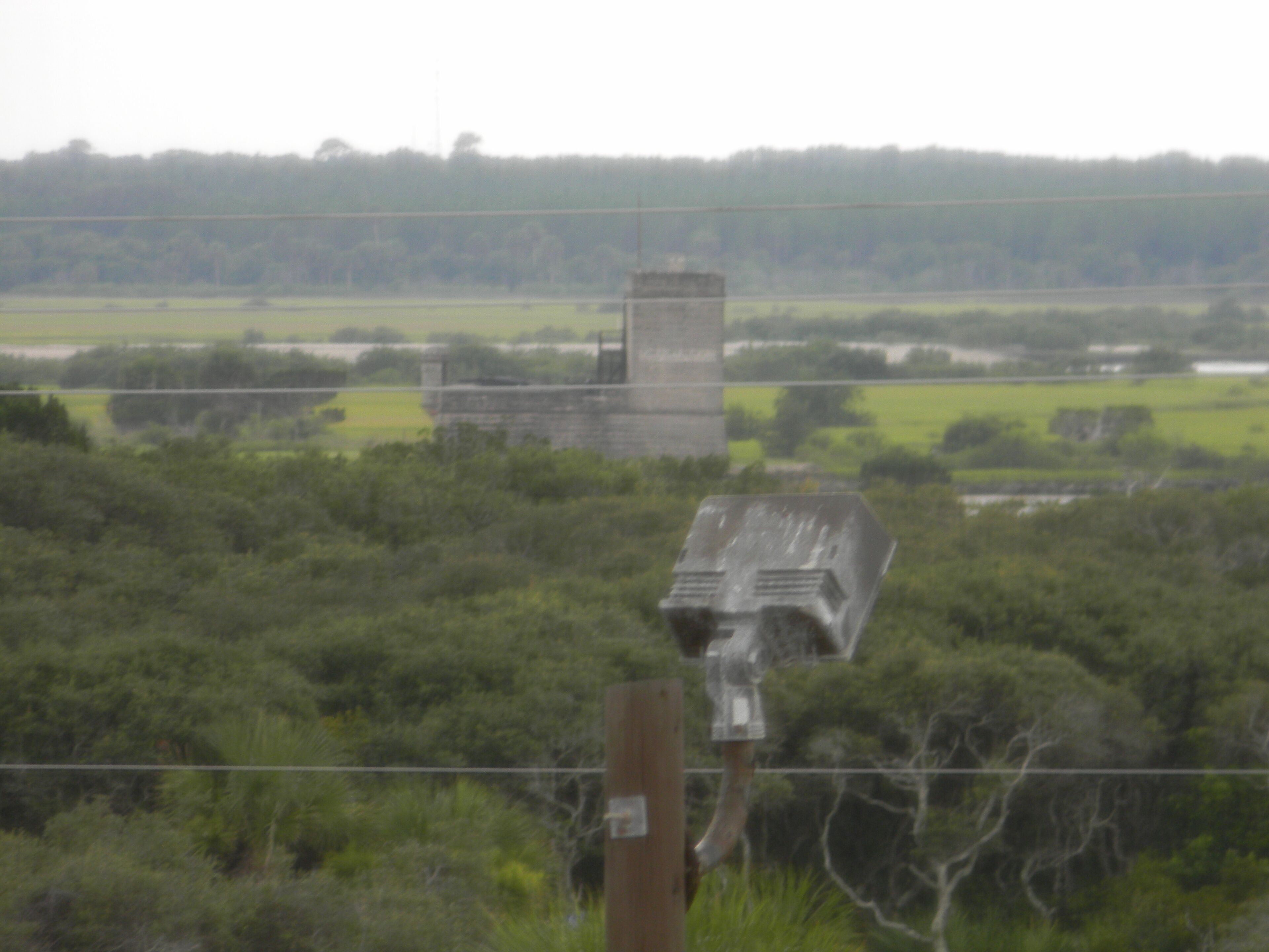 Our view of Fort Matanzas from our upstairs bedroom! Take a boat tour⛵️