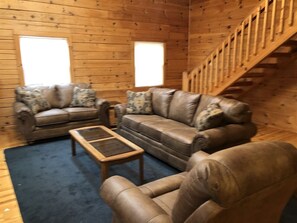 Smart TV, fireplace, DVD player