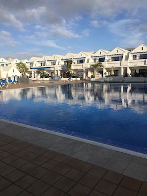 Outdoor pool, a heated pool - 2 Heated Communal Pools and a splash pool with Sea Views (Tías)