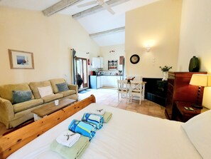 1 bedroom, iron/ironing board, travel crib, free WiFi