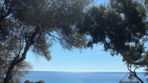 A stone pathway leading to a vineyard with a hammock and a hat on the ground. - Villa "The lapwing one" (semi-detached portion of the sea) (Marina di Tertenia, Tertenia (OG))