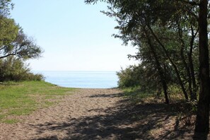 En la playa