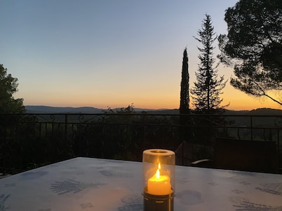 Superb secluded villa with stunning views and heated pool
