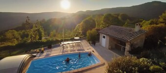 Cévennes - Mökki Causses ja Cévennes Navacelles-ruuvin laakso