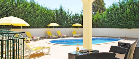 A heated pool