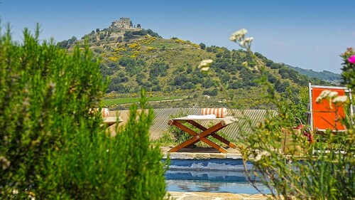 SPECTACULAR Luonto Oasis Farmhouse w / Hilltop panoraamanäkymät, Saltwater Pool