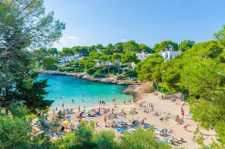 On the beach. CALA DOR 14 - Chalet with sea views in Cala D'Or. Free WiFi
