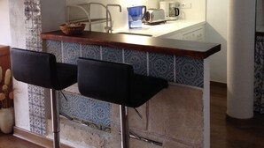 Private kitchen - Spacious top equipped apartment, ideal for 2 . A/C, Smart TV Optical Fiber Wi-Fi (Port de Sóller)