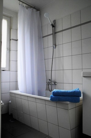 SĂšche-cheveux, serviettes fournies, savon, papier toilette